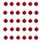 30ct. 2.5" Red Shatterproof Christmas Ornaments